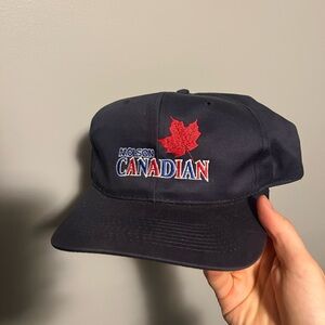 Vintage Molson Canadian 90’s Navy Blue Snapback Cap